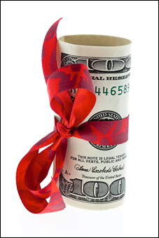Dollar Bills As Money Gift