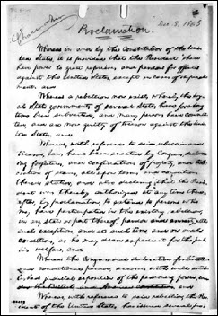 Lincoln proclamation