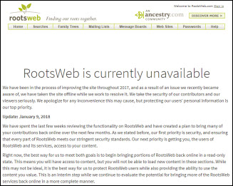 Rootsweb access