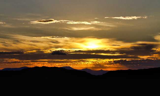 Mt Wellington sunset