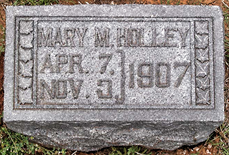 Mary Holley marker