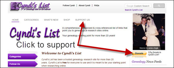 Cyndi's List 2018