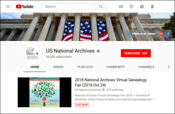 NARA YouTube