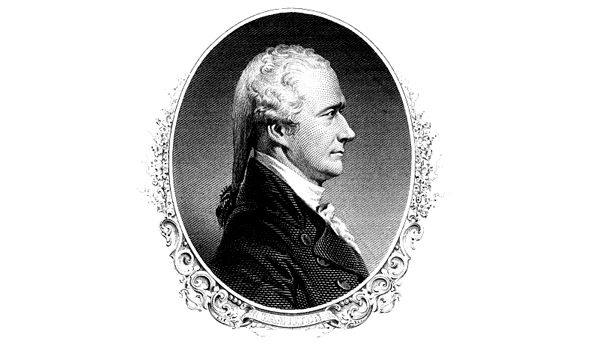Hamilton engraved portrait