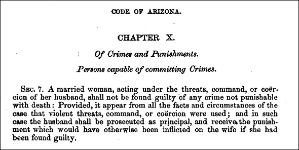 Arizona duress law