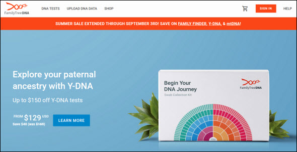 FTDNA sale