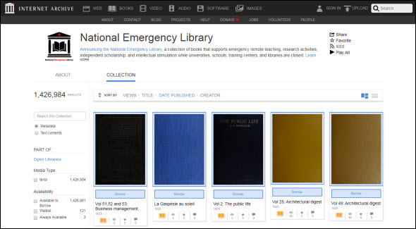 National Emergency Library