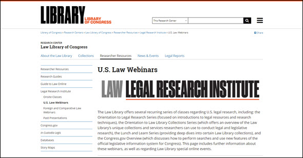 LOC webinars