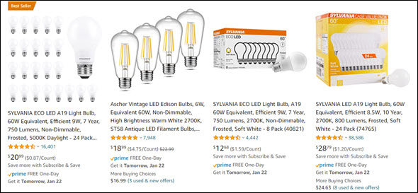 light bulbs