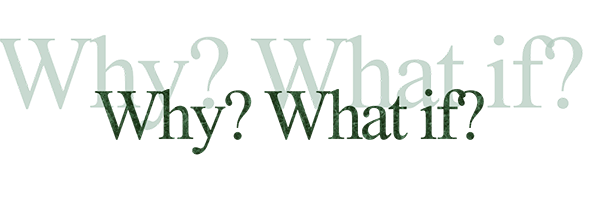 word art asking why and what if