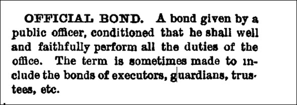 official bond definition