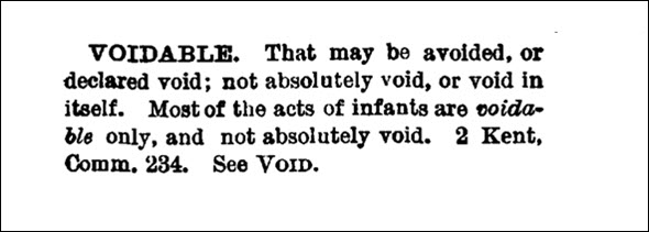 definition of voidable