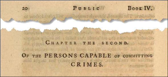 Blackstone on criminal age