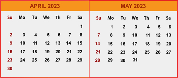 April-May 2023
