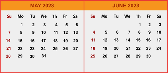 Upcoming May-June