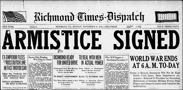 Richmond Times-Dispatch 11 Nov 1918
